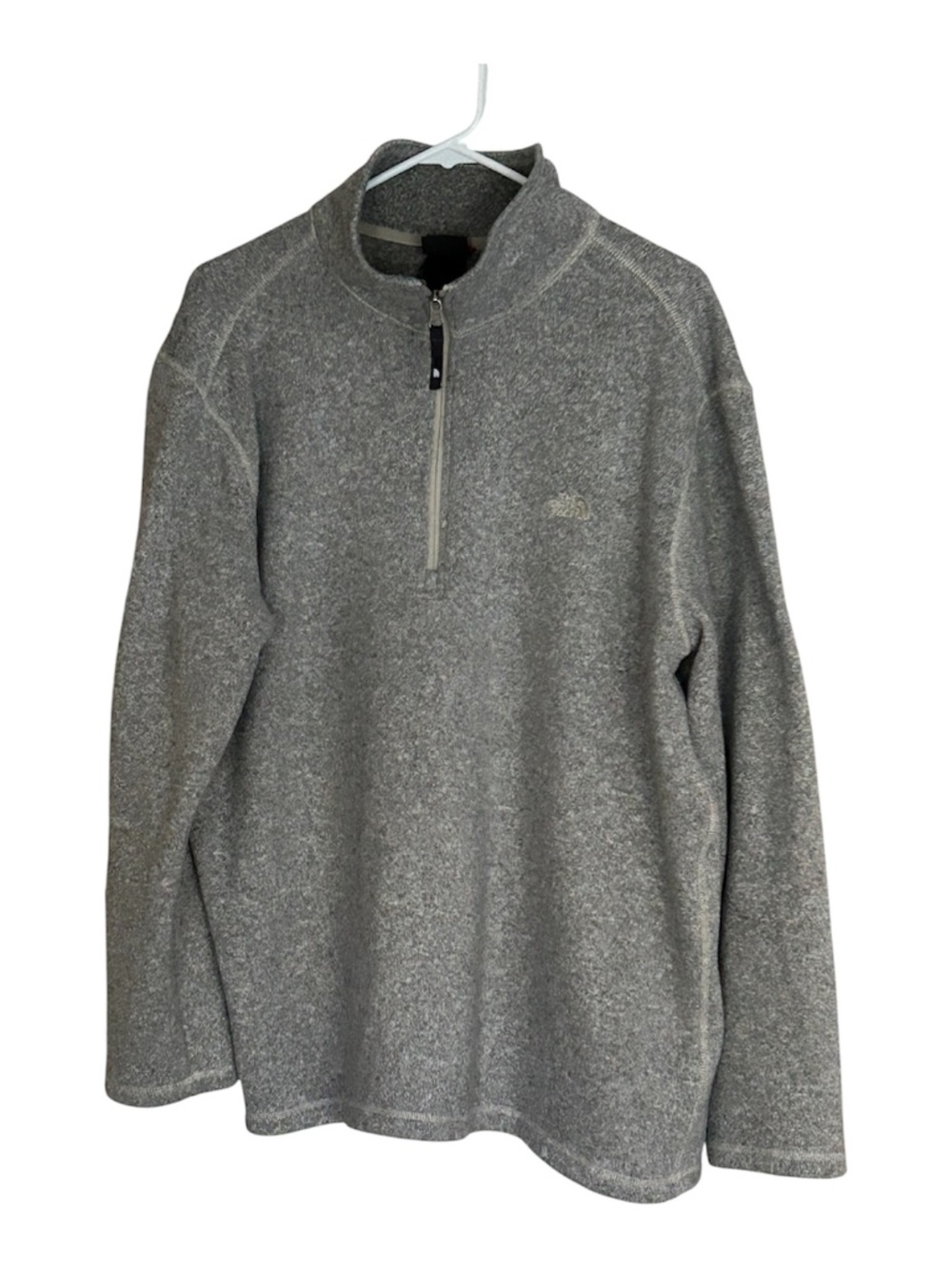 The‎ North Face men's 1/4 zip pullover grey XLT
